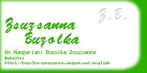 zsuzsanna buzolka business card